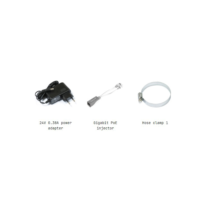 محتویات جعبه رادیو وایرلس میکروتیک مدل SXTsq-5axD-SXTsq 5 ax